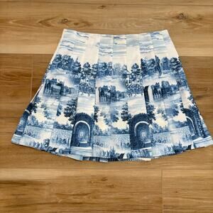 Alice + Olivia Carter Pleated Mini Skirt Chateau 2